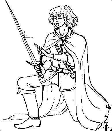 I elda ar i ?macilyar.= The elf and his sword.
